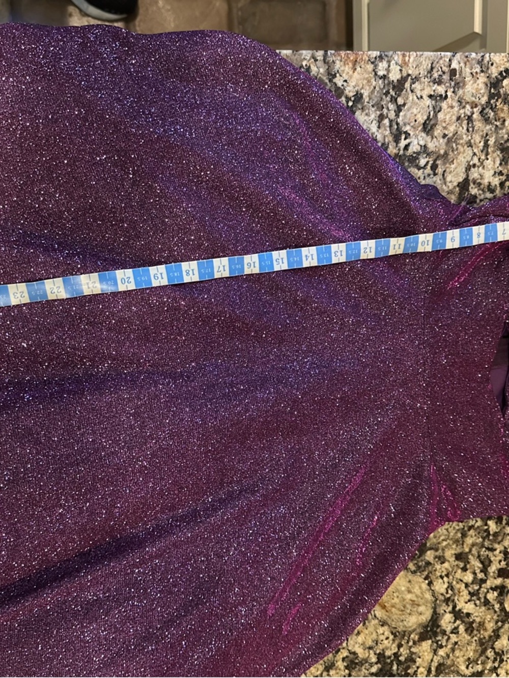 City Studio Purple Glitter Mini Dress - Picture 7 of 7